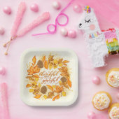 感謝と感謝のパーティープレート ペーパープレート (パーティー)