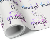 感謝と感謝のファンシー文字 ラッピングペーパー (ロールコーナー)