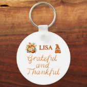 感謝と感謝の名前モノグラム | キーホルダー (正面)
