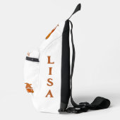 感謝と感謝の名前モノグラム | スリングバッグ (右)