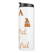 感謝と感謝の名前モノグラム | タンブラー (回転右)