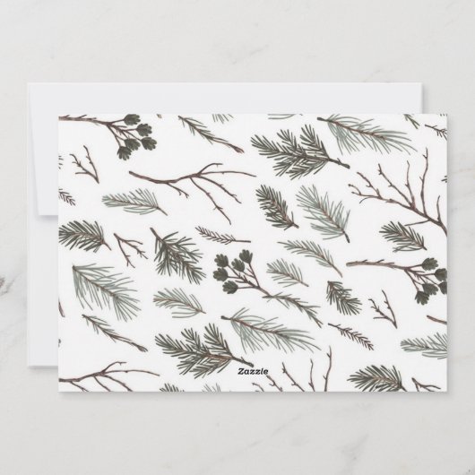 感謝と感謝の家族の写真クリスマスカード シーズンカード (裏面)