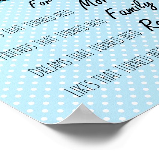 感謝と感謝の引用文前向き考えの ポスター (角)