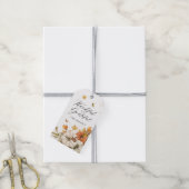 感謝と感謝の感謝祭のメッセージカード ギフトタグ (より糸付き)