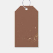 感謝と感謝の感謝祭のメッセージカード ギフトタグ (裏面)