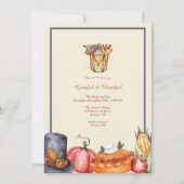 感謝と感謝の感謝祭 招待状 (正面)