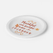 感謝と感謝の感謝 ペーパープレート (アングル)