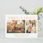 感謝と感謝の手書き感謝感謝 シーズンカード (スタンド正面)