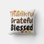 感謝と感謝の気持ちを持った幸福な感謝賛美の気持ち。 クッション (正面)