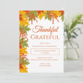 感謝と感謝の紅葉感謝祭 招待状 (スタンド正面)
