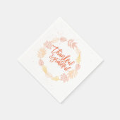 感謝と感謝の紙ナプキンス スタンダードカクテルナプキン (角)