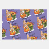 感謝と感謝の3ラッピング紙シートのセット ラッピングペーパーシート (正面3)