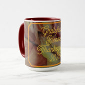 感謝と感謝祭賛美の開催 マグカップ (正面左)