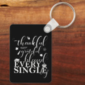 感謝と感謝賛美と日独身の々 キーホルダー (裏面)