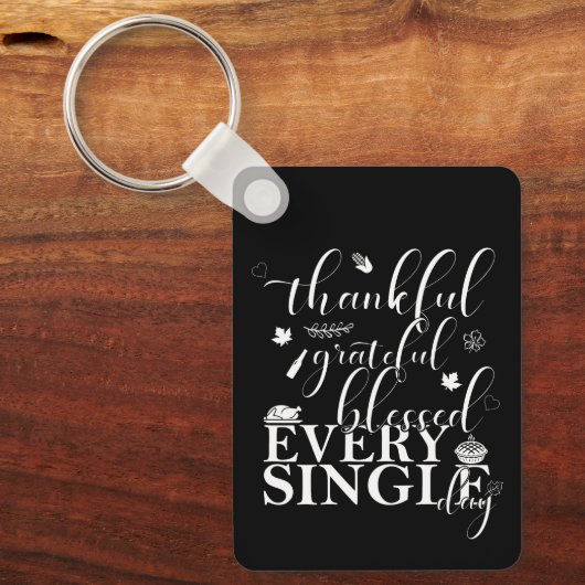 感謝と感謝賛美と日独身の々 キーホルダー (正面)