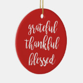 感謝と感謝賛美と セラミックオーナメント (右)