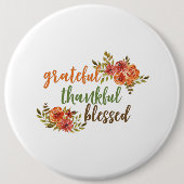感謝と感謝賛美と 缶バッジ (正面)