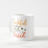 感謝と感謝賛美の気持ち コーヒーマグカップ (正面左)