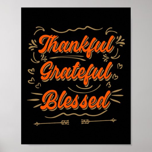 感謝と感謝賛美の気持ち ポスター (正面)