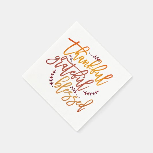 感謝と感謝賛美感謝の気持ち スタンダードカクテルナプキン (角)