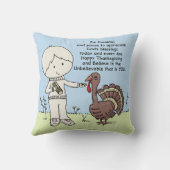 感謝と感謝 クッション (裏面)