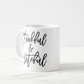 感謝と感謝 コーヒーマグカップ (正面左)