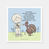 感謝と感謝 スタンダードカクテルナプキン (正面)