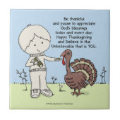 感謝と感謝 タイル (正面)