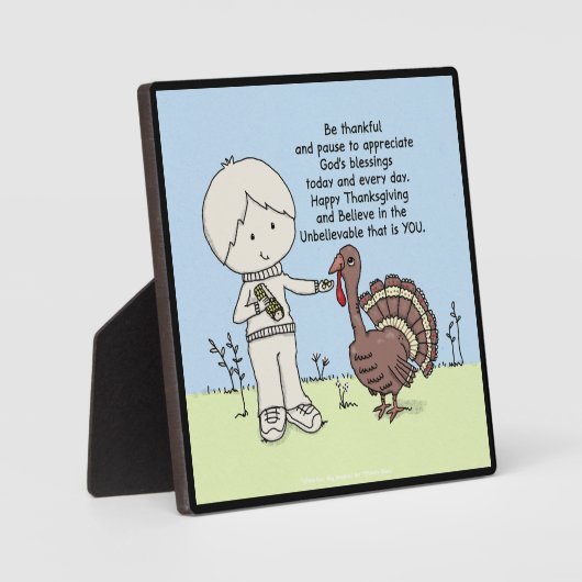 感謝と感謝 フォトプラーク (正面)