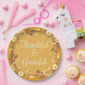 感謝と感謝 ペーパープレート (パーティー)