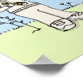 感謝と感謝 ポスター (角)