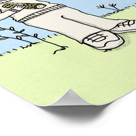 感謝と感謝 ポスター (角)