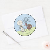 感謝と感謝 ラウンドシール (封筒)