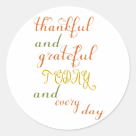 感謝と感謝 ラウンドシール