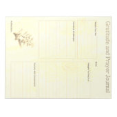 感謝と祈りの言葉ページブラウン | ノートパッド (正面)