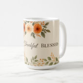 感謝と祝福の秋の花 コーヒーマグカップ (正面右)