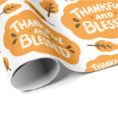 感謝と秋のオ賛美レンジの離れ白色 ラッピングペーパー (ロールコーナー)