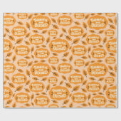 感謝と秋のオ賛美レンジの離れ継ぎ目 ラッピングペーパー (フラット)