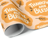 感謝と秋のオ賛美レンジの離れ継ぎ目 ラッピングペーパー (ロールコーナー)