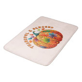 感謝と秋賛美のかぼちゃ バスマット (アングル)