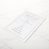 感謝と称賛を込めた社内シャンパンタワー 箔招待状 (回転した状態)