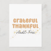 感謝と笑いの監査フリー - 面白い会計士 ポストカード (正面)