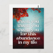 感謝と豊かさのお金の引力の法則 ポストカード (正面/裏面)