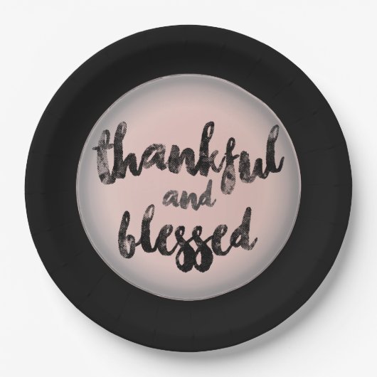 感謝と賛美デザイン ペーパープレート (正面)