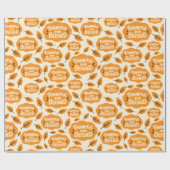 感謝と賛美フェスティバルオレンジの離れはシームレス ラッピングペーパー (フラット)