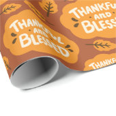 感謝と賛美秋オレンジ離れフェスティバルギフト ラッピングペーパー (ロールコーナー)