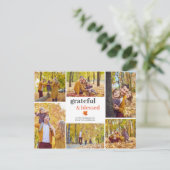 感謝と賛美秋感謝家族の写真 シーズンポストカード (スタンド正面)