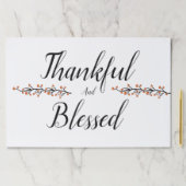 感謝と賛美紙ランチョンマット ペーパーパッド (インサイチュ)