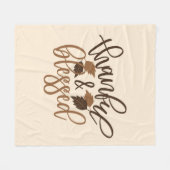 感謝と賛美 フリースブランケット (正面(横))