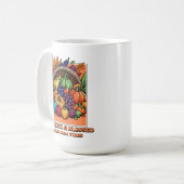 感謝と賛美- Psalms 100:4 Vibes コーヒーマグカップ (正面左)